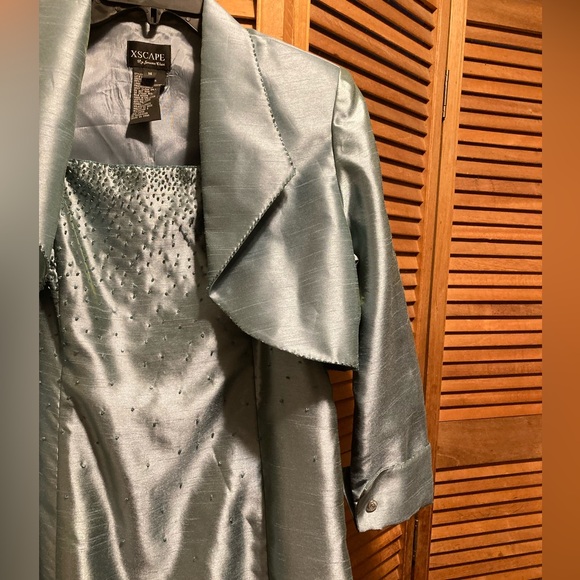 EXSCAPE Blue Maxi Dress Suit - Picture 7 of 16